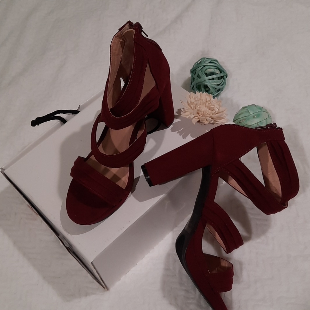 chunky heel sandals